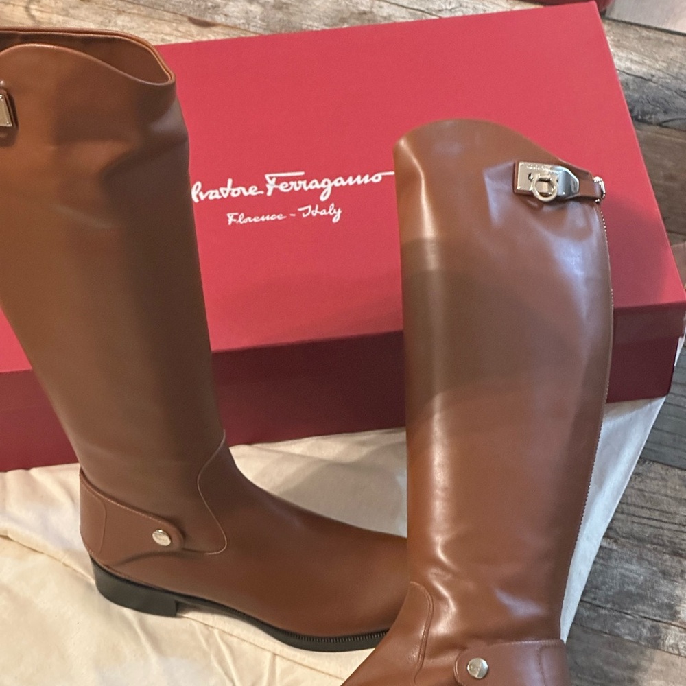 Salvatore Ferragamo Rodi Riding Boots - NWT